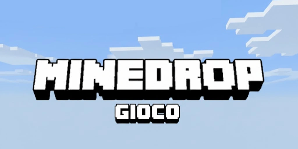 Il nome del gioco Minedrop contro il cielo